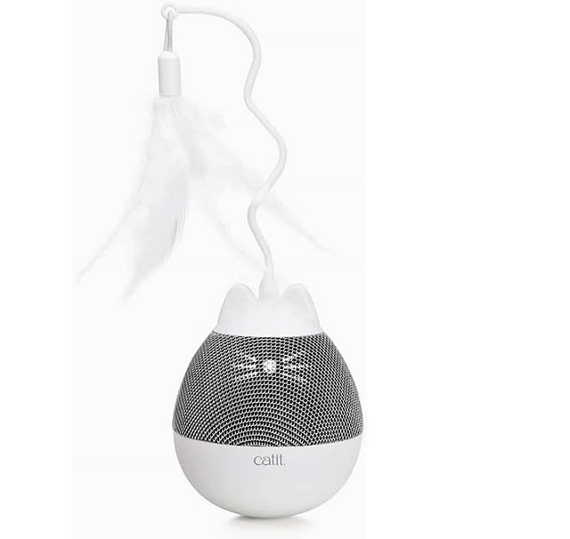 Katteleke Catit Pixi spinner, hvit/grå