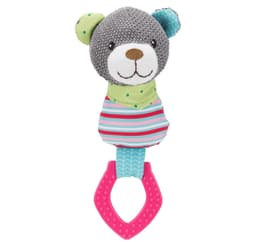 Leksak för hundar juniorbjörn (ring), tyg/polyester, 23 cm
