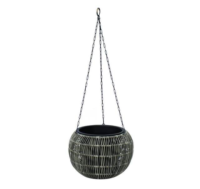 Hängande planteringskruka WICK D32xH22cm, grå