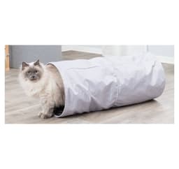 Legetøj til katte Legetunnel XXL, stof, ø 35 x 85 cm, grå