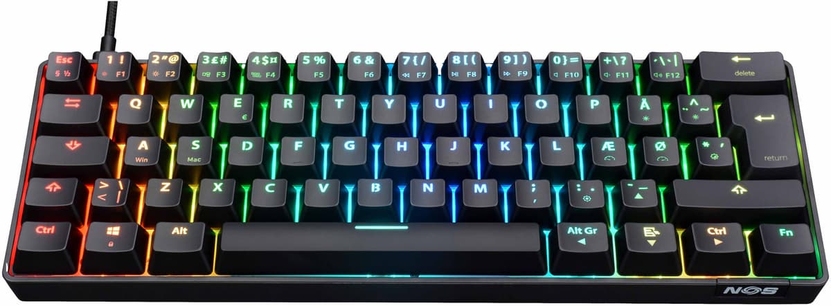 Nos Keyborad NOS C250 V2 Mini gaming-tastatur - Elkjøp