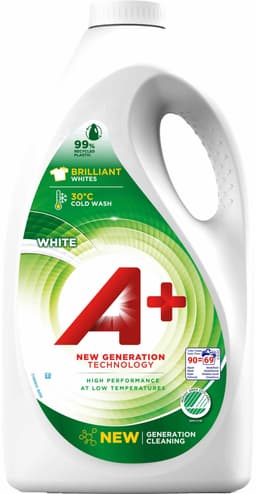 A+ White pyykinpesuneste valkopyykille 3,6l
