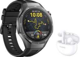 Huawei Watch GT 5 Pro sportsklokke 46mm (sort) + FreeBuds 5i gavepakke