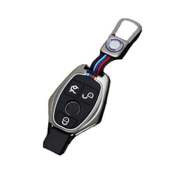 Mercedes Benz nøkkelbrikkedeksel for E-klasse, gammel og ny C260l/C200/GLB/A200 Svart+grå