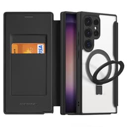Deksel med magnetisk støtte til Samsung Galaxy S24-serien Samsung Galaxy S24 Ultra