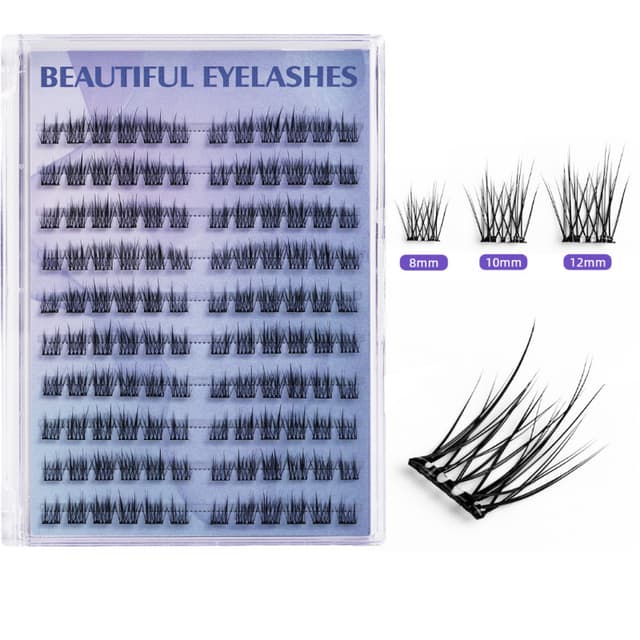 120 Clusters Camellia False Eyelashes - Selvklæbende vipper