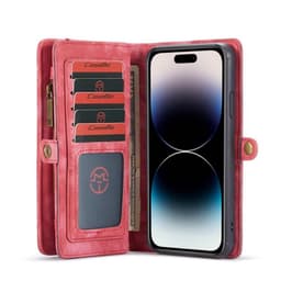 CaseMe mobilfodral 008 8-kort iPhone 15 Pro Max - Röd