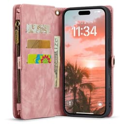 CaseMe mobildeksel 008 8-kort iPhone 16 Plus - Rosa