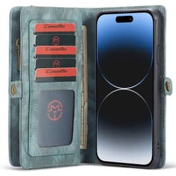 CaseMe mobilcover 008 8-kort iPhone 15 - Blå