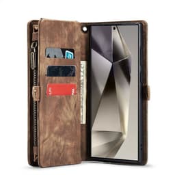 CaseMe mobilcover 008 8-kort Samsung Galaxy S24 Ultra - Brun
