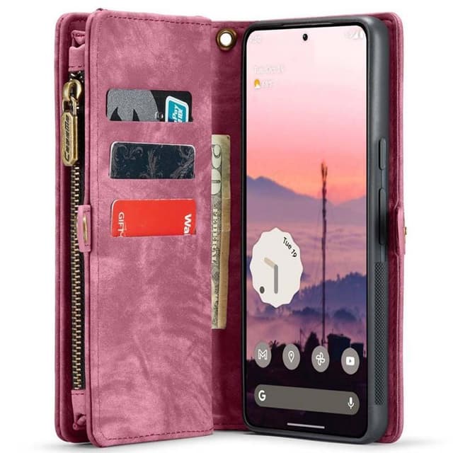 CaseMe mobilfodral 008 8-kort Google Pixel 9 - Röd