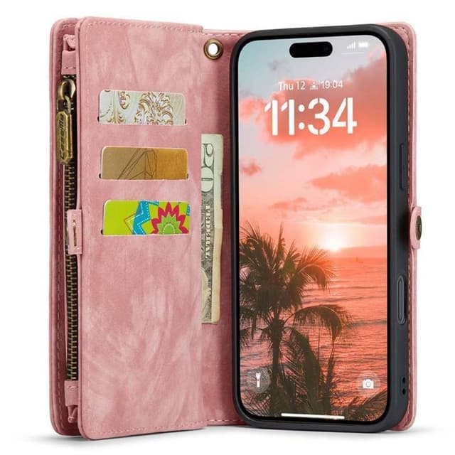 CaseMe mobilfodral 008 8-kort iPhone 16 Pro Max - Rosa