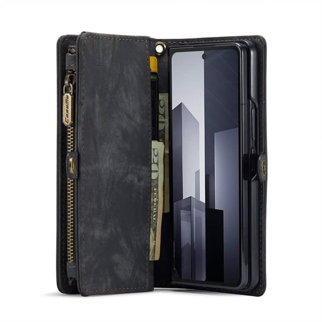 CaseMe mobilfodral 008 5-kort Samsung Galaxy Z Fold 6 - Svart/Grå