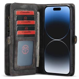 CaseMe mobilfodral 008 8-kort iPhone 15 Plus - Svart/grå