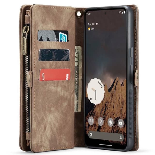 CaseMe mobilcover 008 8-kort Google Pixel 9 Pro XL - Brun