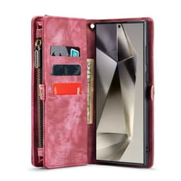 CaseMe mobilcover 008 8-kort Samsung Galaxy S24 Ultra - Rød