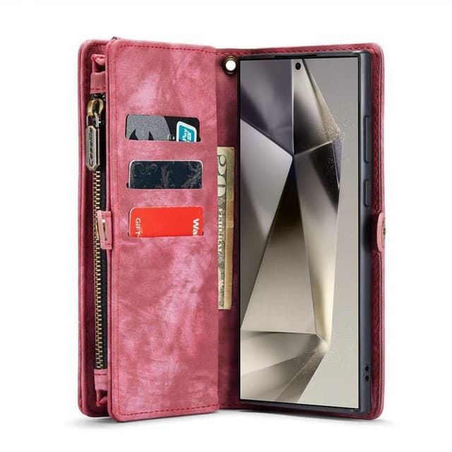 CaseMe mobilfodral 008 8-kort Samsung Galaxy S24 Ultra - Röd