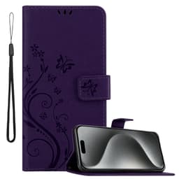 iPhone 16 PRO MAX Plånboksfodral Skal (Purpur)