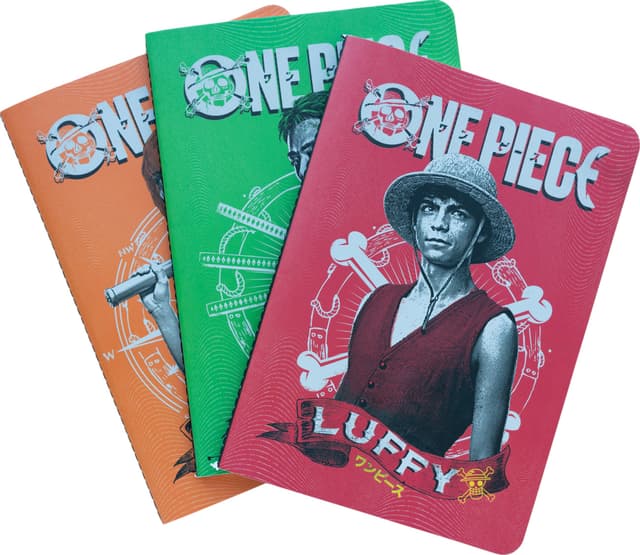 Erik Grupo One Piece papirnotesbog (3-pakke)