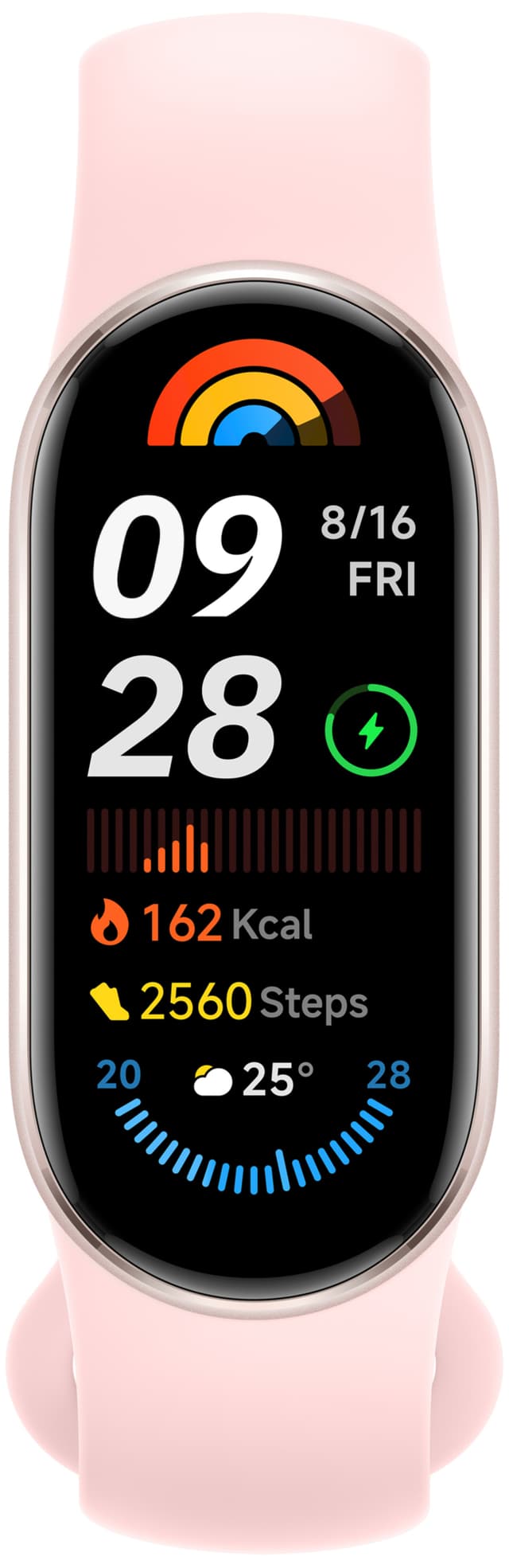 Xiaomi Smart Band 9 aktivitetsarmband (Mystic Rose)