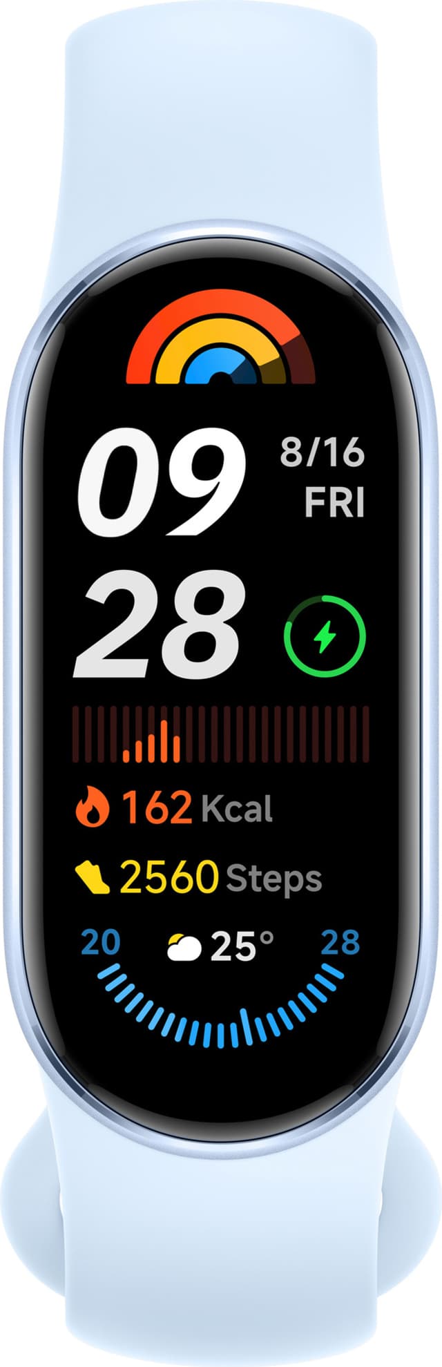 Xiaomi Smart Band 9 aktivitetsmåler (arctic blue)