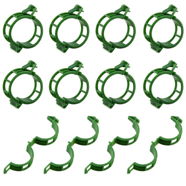 Klips for å støtte planter / espalier 100-pakning Grønn