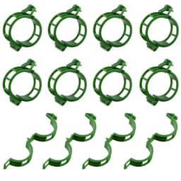 Växtklämmor för plantstöd/spaljé 100-pack Vihreä
