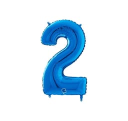 Nummer ""2"" Blå