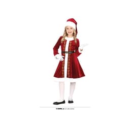 Barndräkt 'Mrs Claus' (7-9 år)