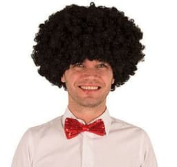 Peruk Afro (svart)