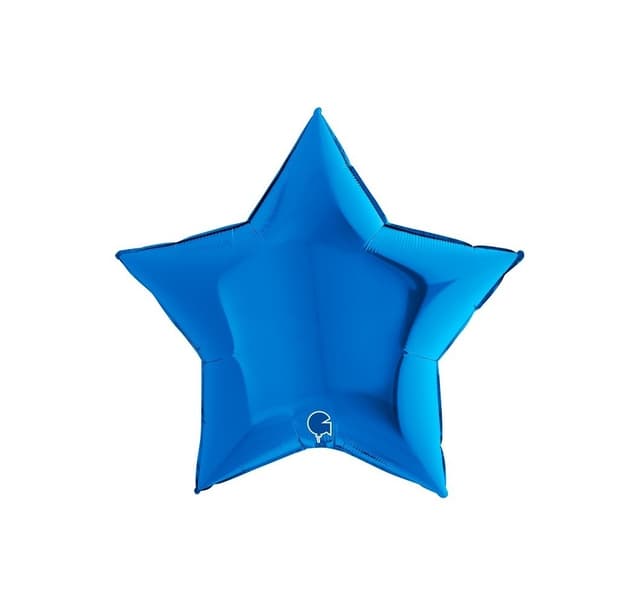Star Metallic Blå ballong