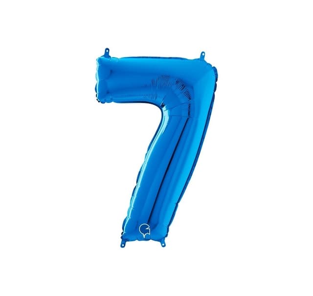 Nummer ""7"" Blå