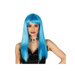 Peruukki neon vaaleansininen