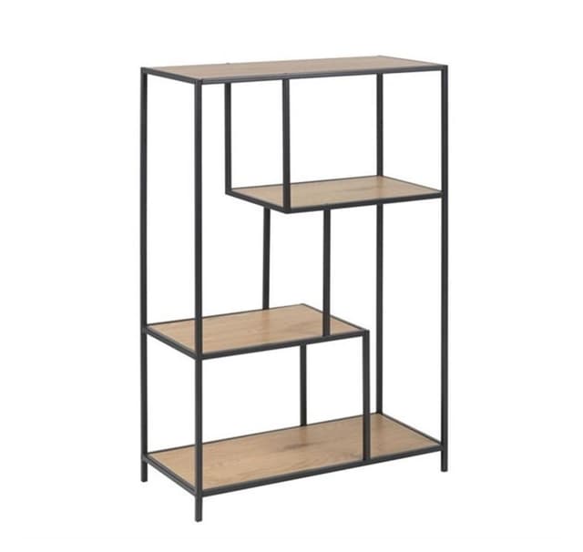 Hylle SEAFORD 77x35xH114cm, vill eik