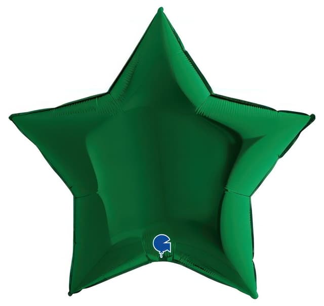 Star Green Mörk ballong