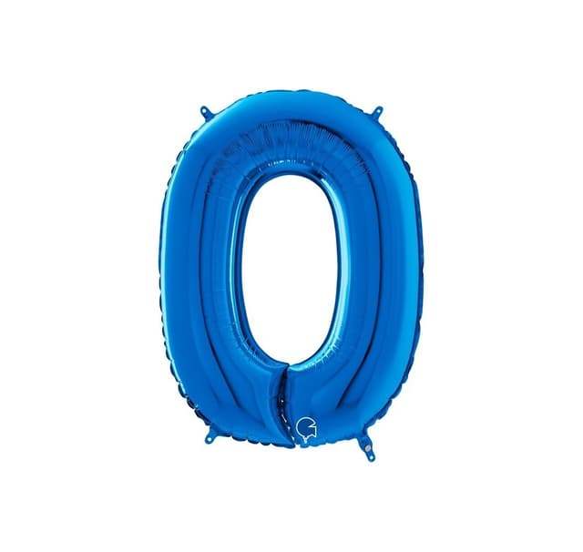 Nummer ""0"" Blå