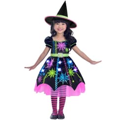 Lasten puku Spider Witch 4-6v (110 cm)