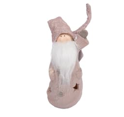 Stående nisse STJERNELYS, H35cm, rosa