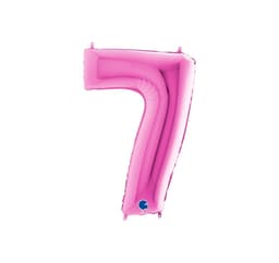 Nummer ""7"" magenta