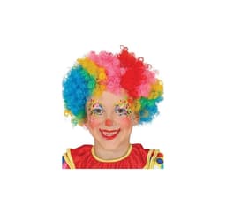 Clownperuk flerfärgad
