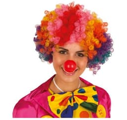 Clownperuk flerfärgad