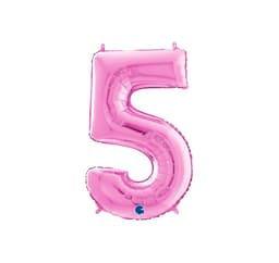 Nummer ""5"" magenta