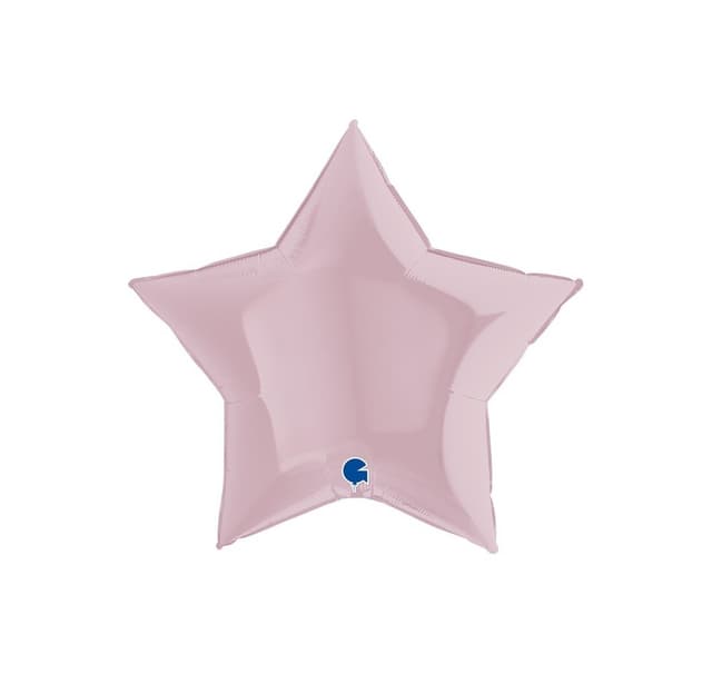 Stjärna pastell rosa ballong