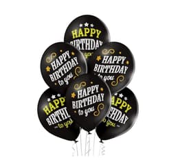 Latekssett 'Happy Birthday' (6 stk)