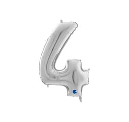 Nummer ""4"" Silver