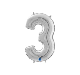 Nummer ""3"" Silver