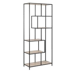 Hylla SEAFORD 77x35xH185cm, sonoma ek,