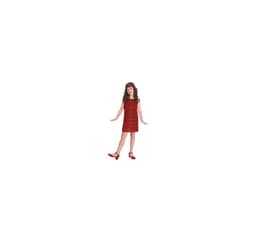 Lasten puku ""Flapper Red"" 10-12 vuotta