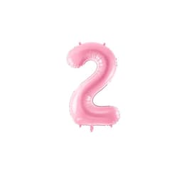 Nummer ""2"" Pastellrosa