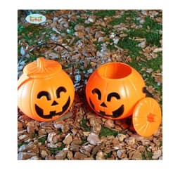 Spand/kurv med låg Halloween 17x14cm